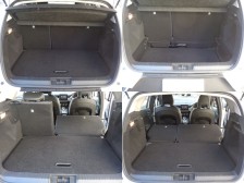 クロスオーバーとなったボディ空間の恩恵、前後のスライド、リクライニングが可能な快適リヤシート。レッグスペースの拡大、ラッゲジスペースの拡大に便利で、室内またはラッゲジスペースからも操作可能です。